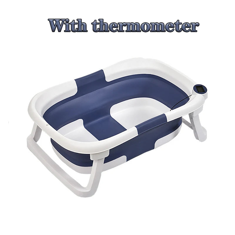 Baignoire Pliable pour Bébé avec Indicateur de Température – Silicone Antidérapant