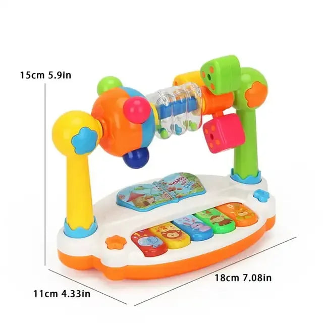 Piano Musical Rotatif pour Enfants – Jouet Éducatif Lumineux & Sonore